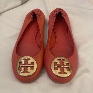 Tory Burch Pink Reva Flat